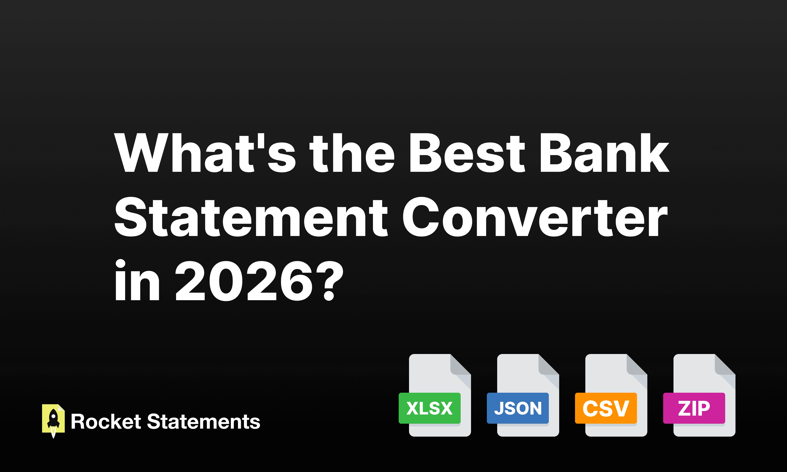 What's the Best Bank Statement Converter in 2026?