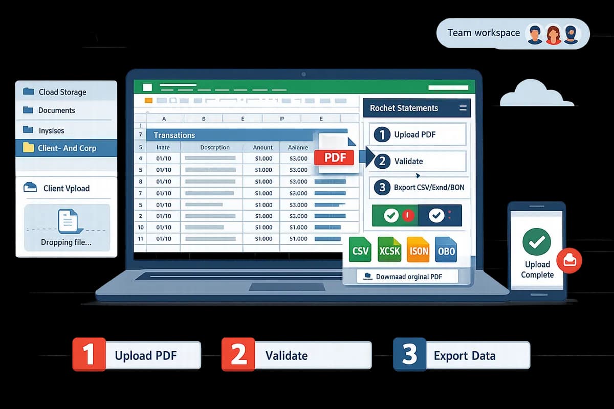 Microsoft Excel Add-In for Bank Statement Conversion