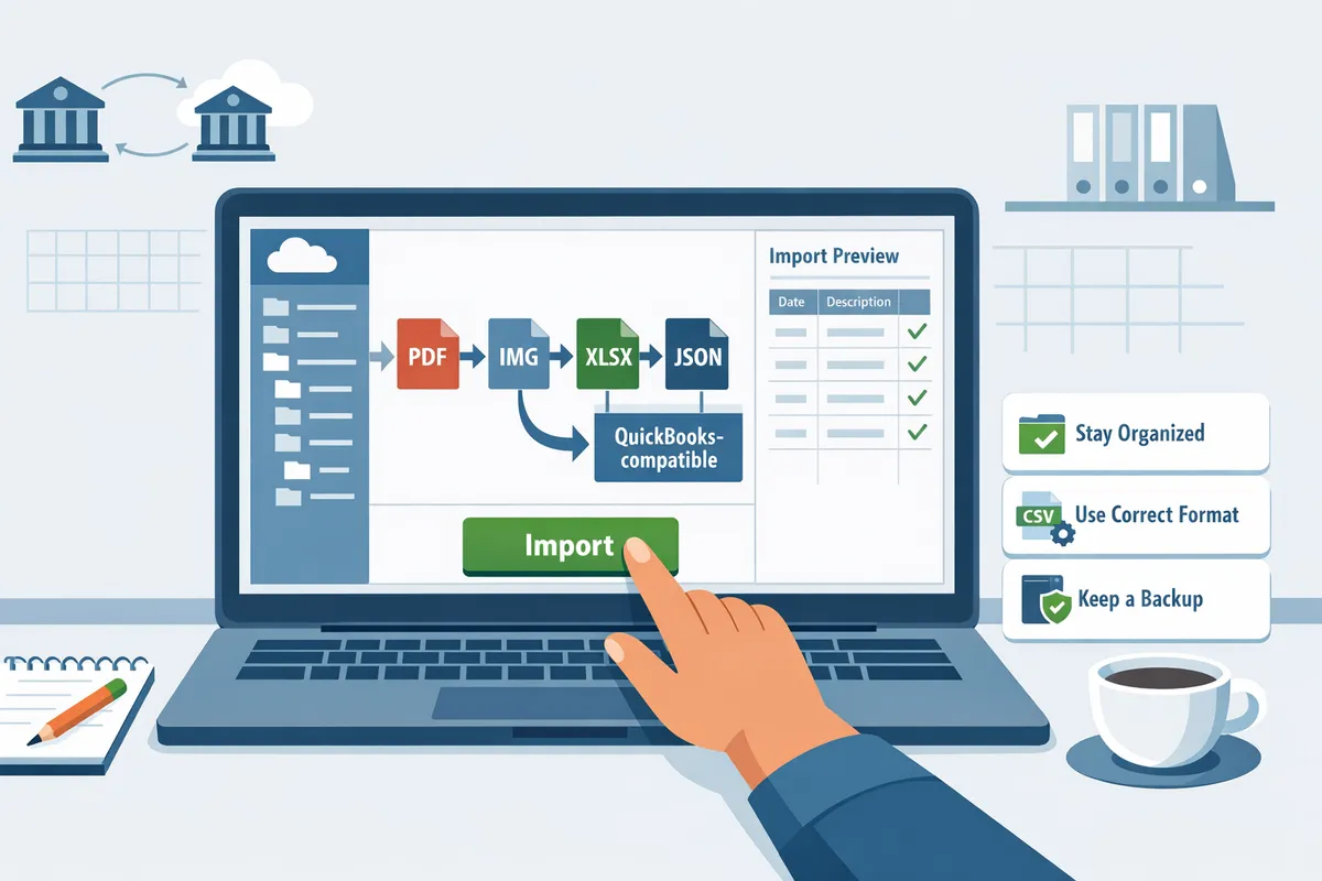 Import Bank Transactions Into QuickBooks Online