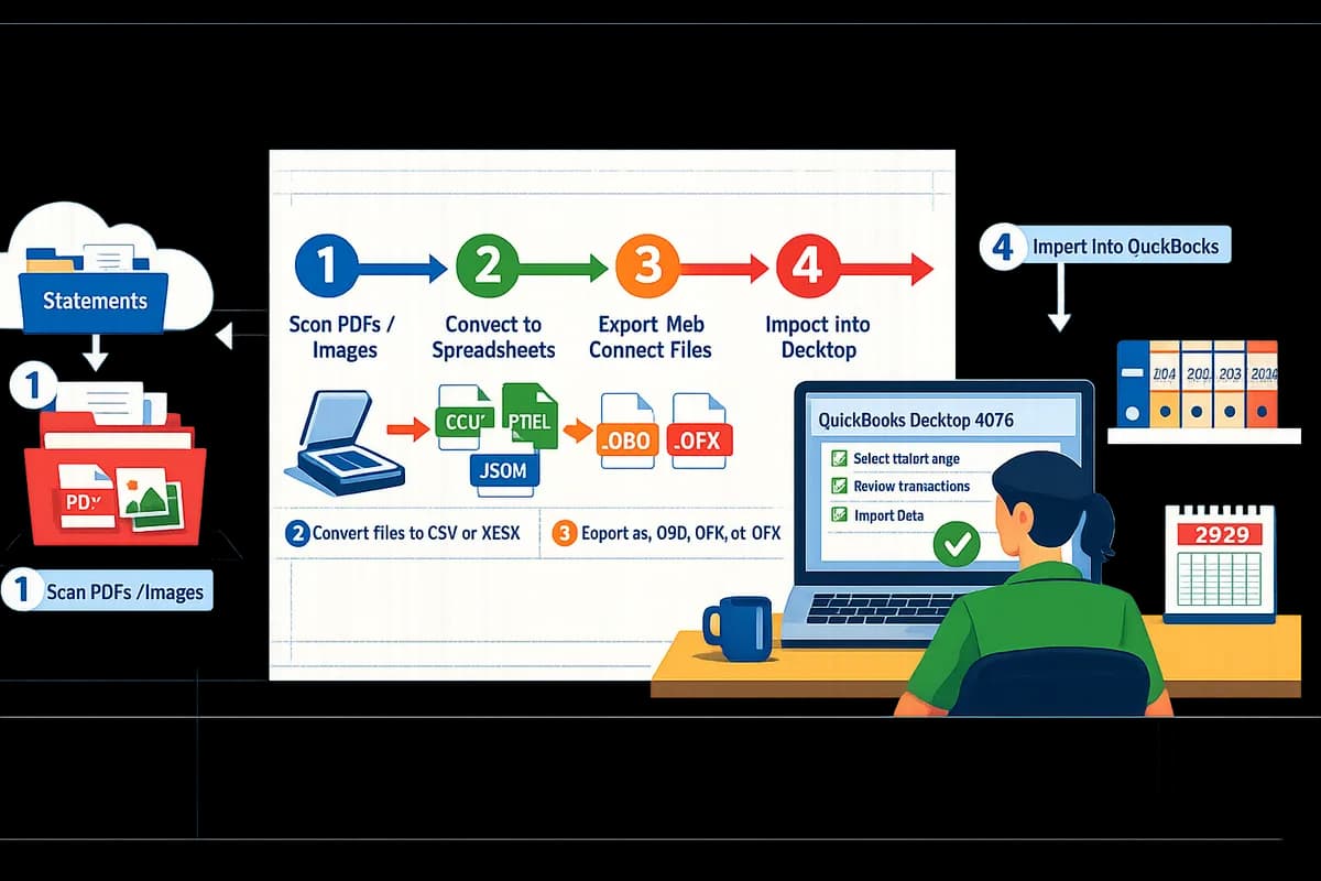 QuickBooks Desktop 2026: How to Import Bank and Credit Card Transactions via .QBO/.QFX/.OFX (Web Connect Setup, Date Ranges, and Error Fixes)