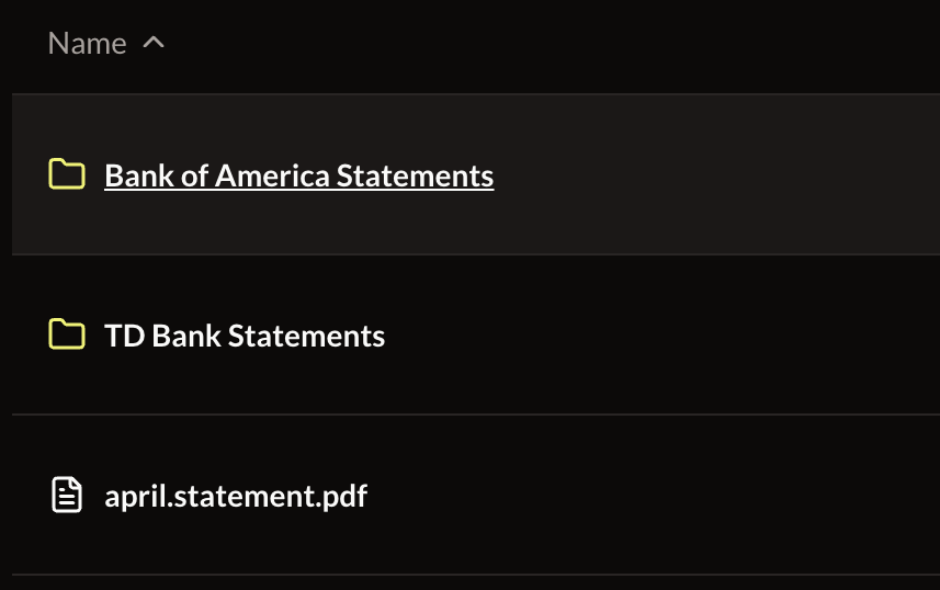 File organization illustration