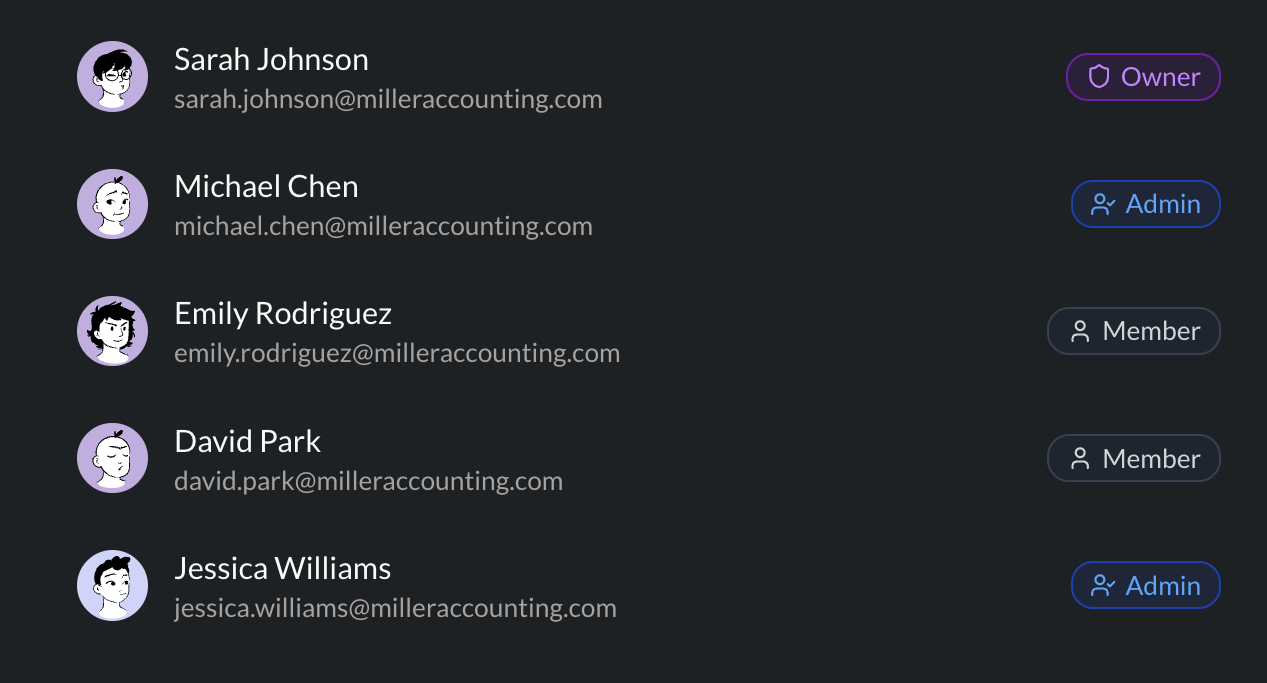 Team collaboration interface